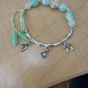 5 Delicate Beaded Charm Bracelet - Women Jewelry